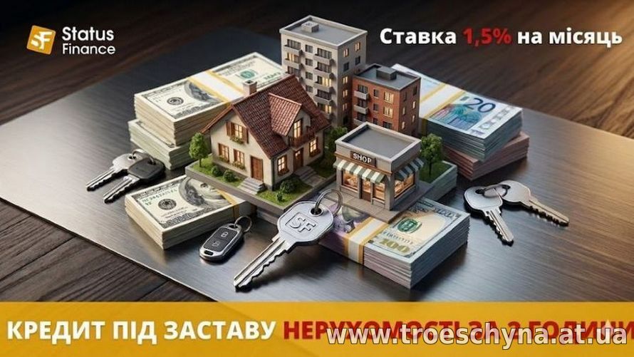 Кредит від приватного інвестора під заставу нерухомості до 20 000 000 грн у Києві.
